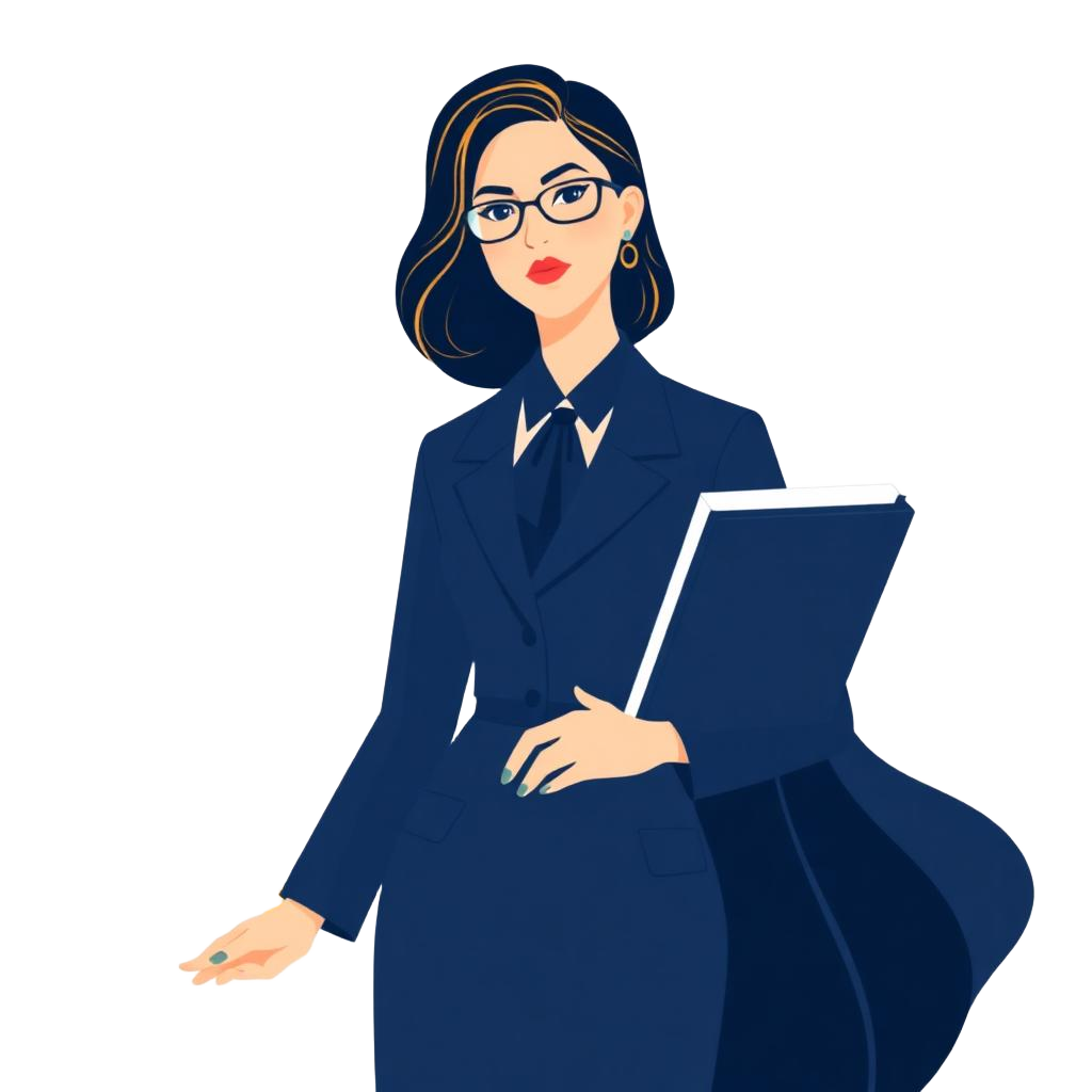 Ilustración de abogada profesional