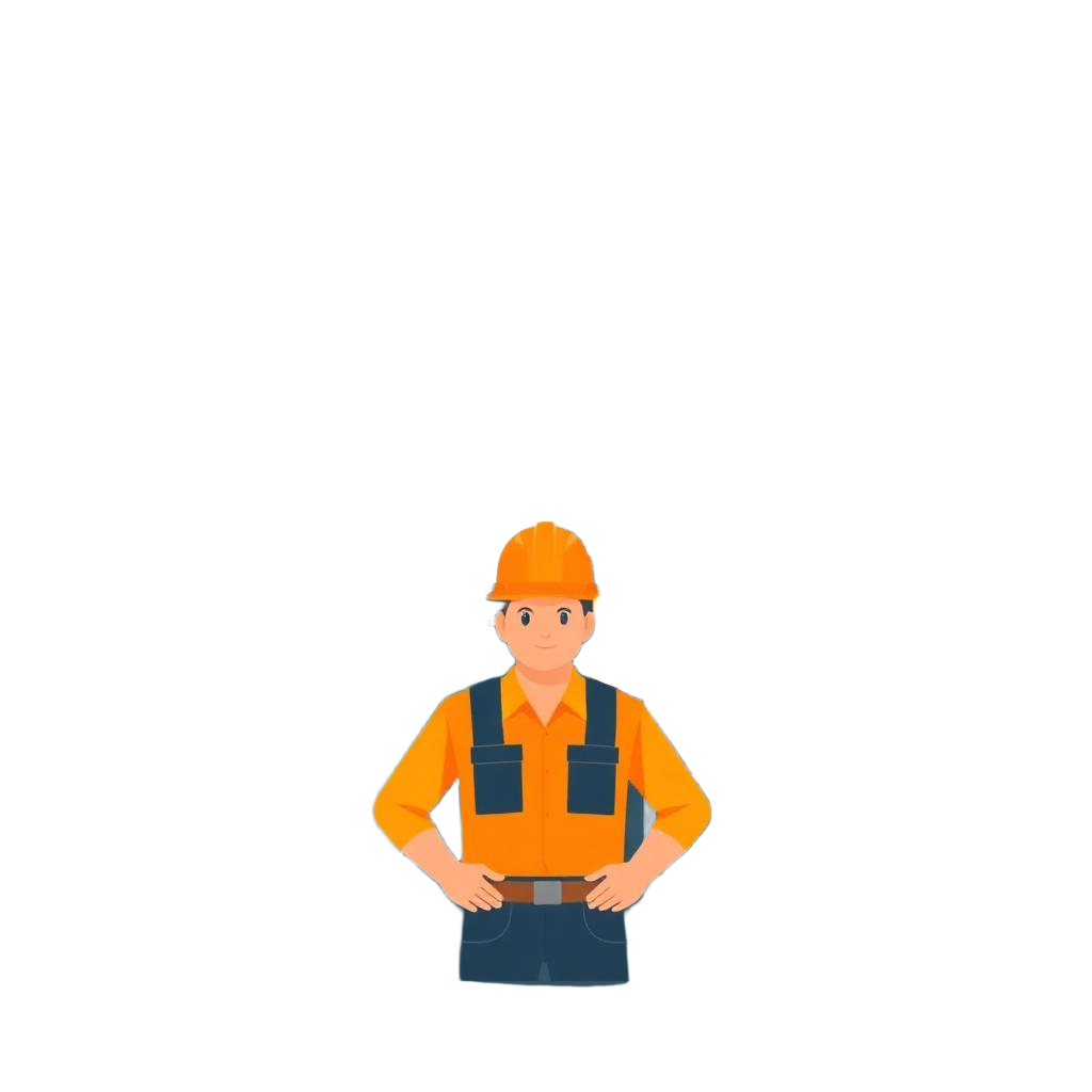 Ilustración de constructor con casco