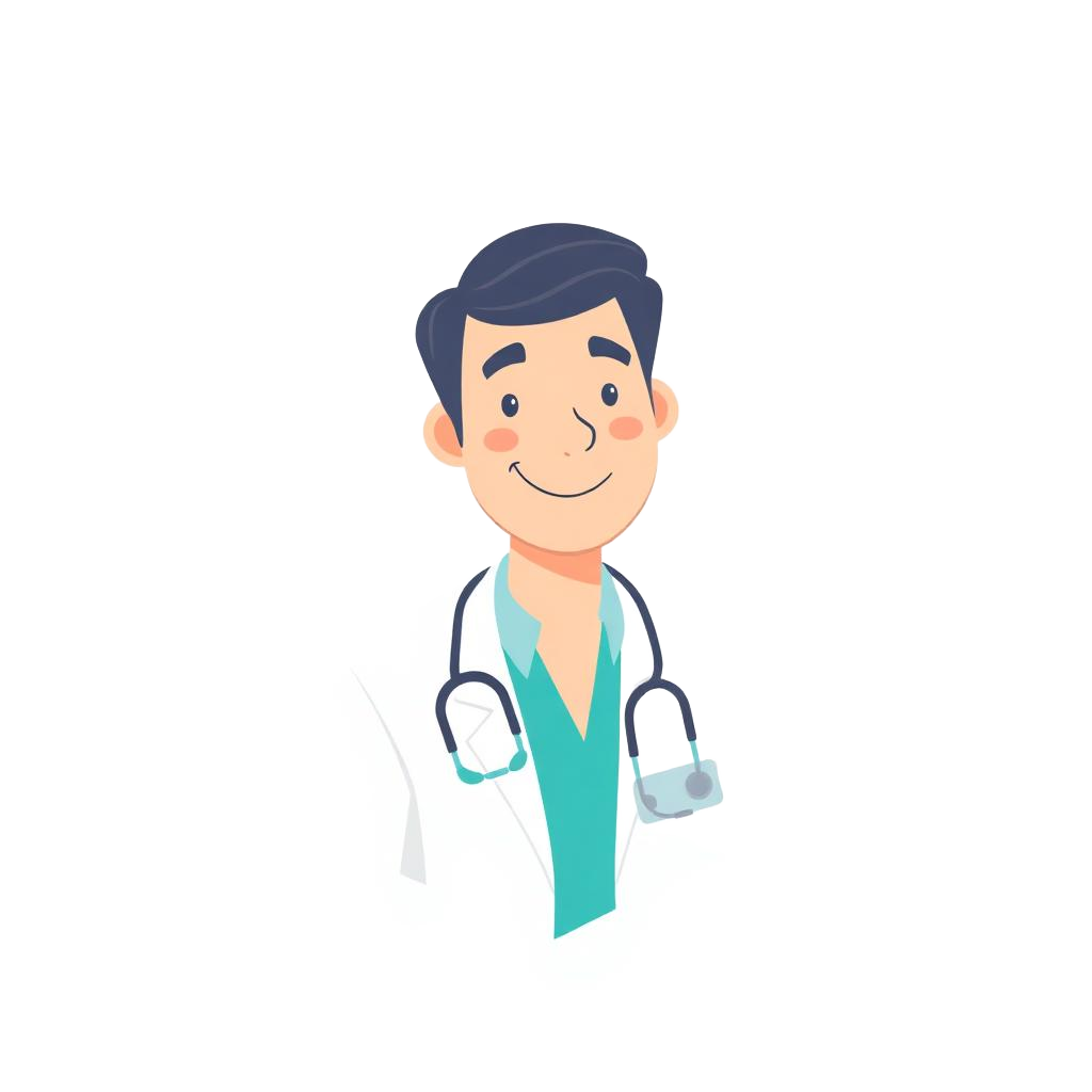 Ilustración de profesional médico